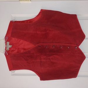 Vintage Marsh Landing II Red Suede Vest